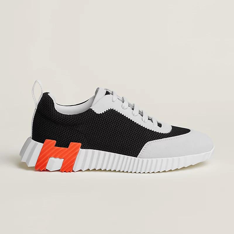 Giày Hermes Bouncing Sneaker Nữ Đen Cam